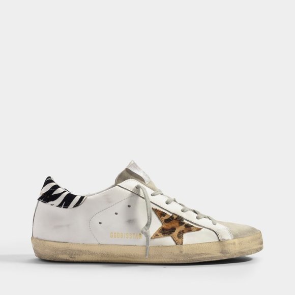 Golden Goose Shoes - Golden Goose Superstar Distressed Leopard Print